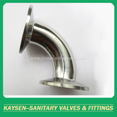 Stainless Steel Sanitary 3A 90Deg Clamp Elbow